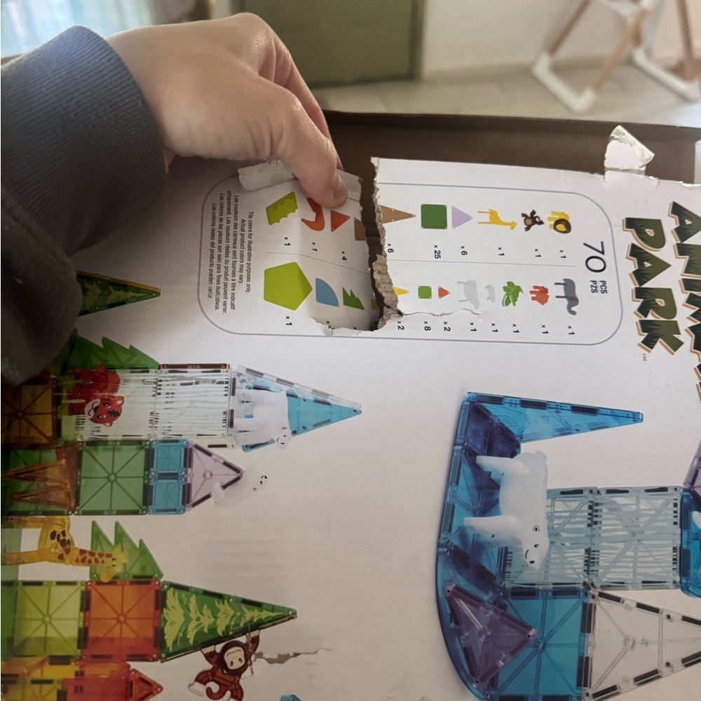 MAGNA-TILES Animal Park with Micro Mags New 70 pieces - Picture 5 of 5